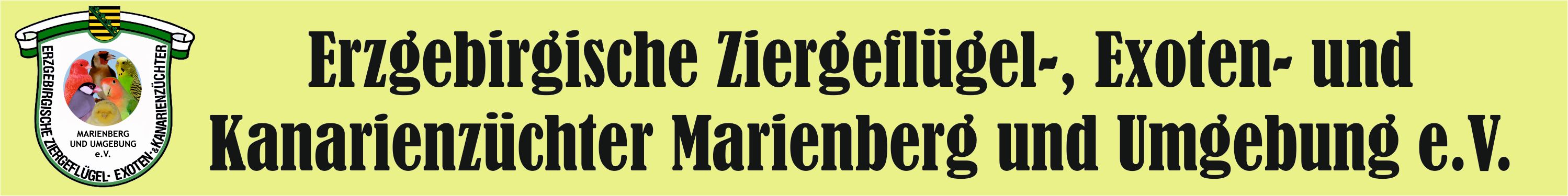 Banner Vogelverein Marienberg